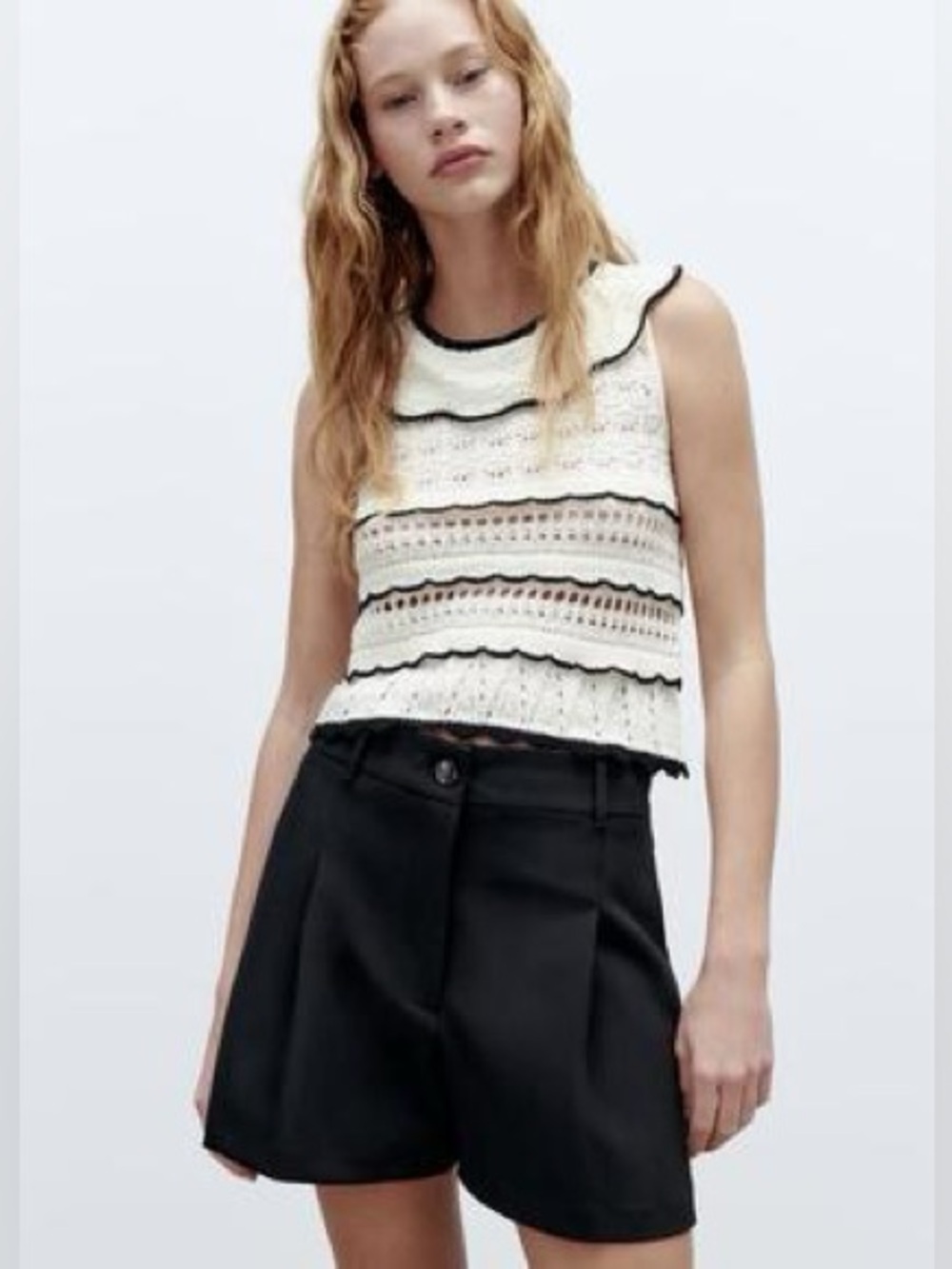 Zara Pleated Shorts